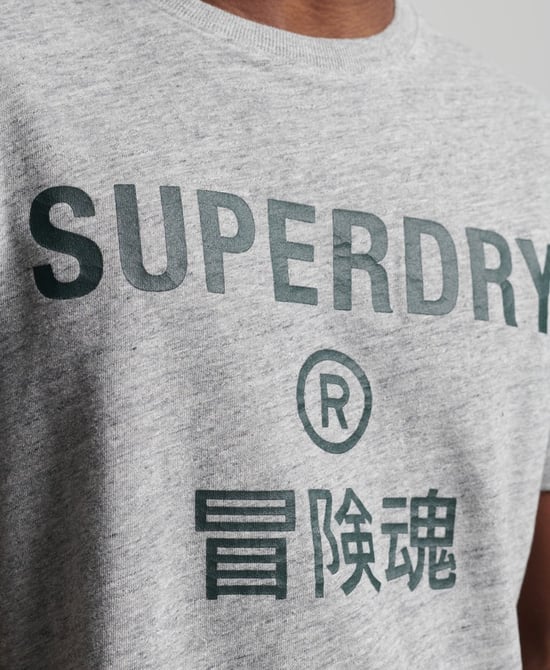 Superdry Vintage Corporation Logo Marl T-Shirt