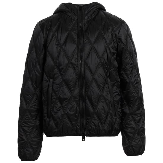 Diesel Quilted Black Hooded Coat