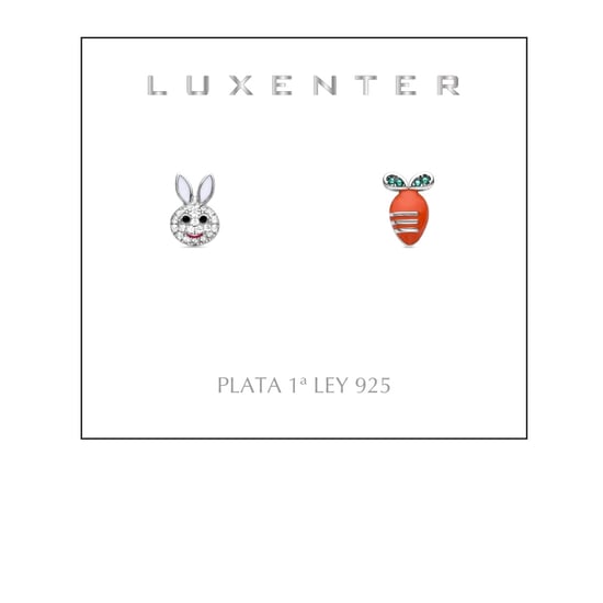 Luxenter 925 Sterling Silver rodiumpläterade örhängen - Rabbit - Image 2