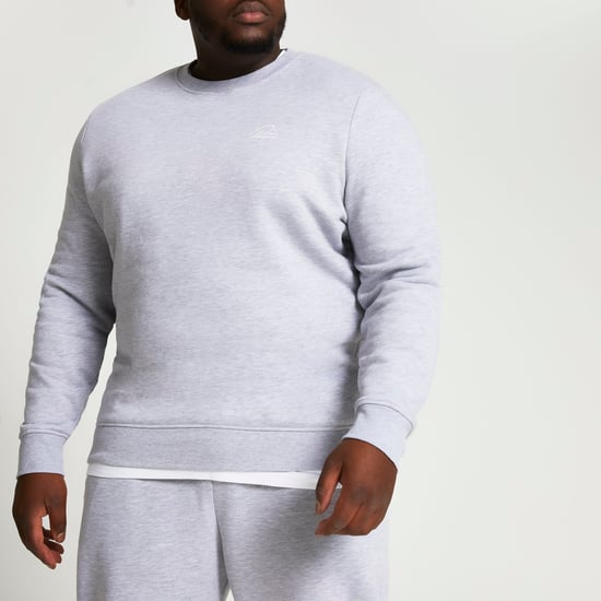 River Island Mens Sweatshirt Top Big & Tall - Grey