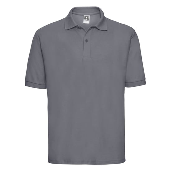 Russell Heren Klassiek Polycotton Poloshirt (Convoy Grijs Effen) - Image 1