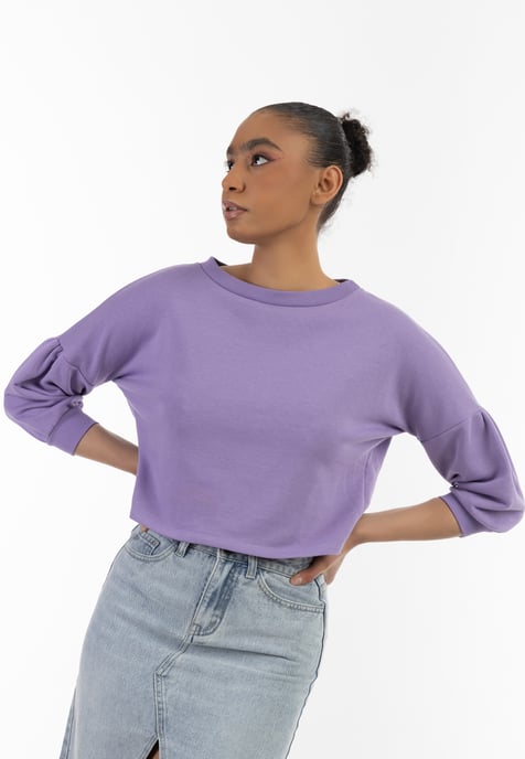 Mymo Sweatshirt Dames lila - Image 3