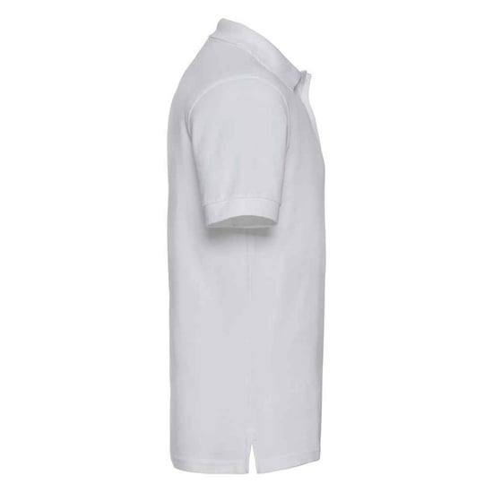 Russell Mens Ultimate Cotton Pique Polo Shirt (White) - Image 3