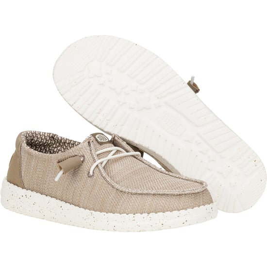 HEYDUDE Wendy Stretch Mesh Polyester Dam Loafers i valnötsfärg - Image 3