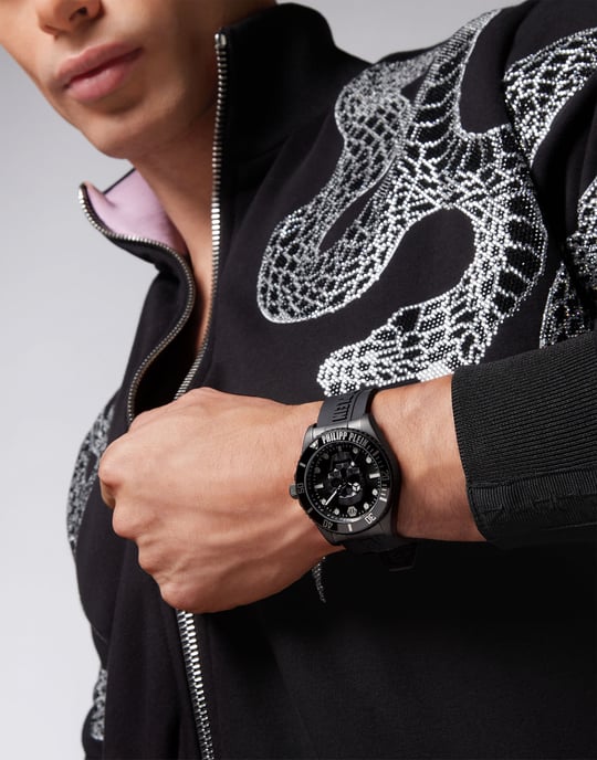 Philipp Plein The $kull Diver Men's Black Watch PWOAA0422