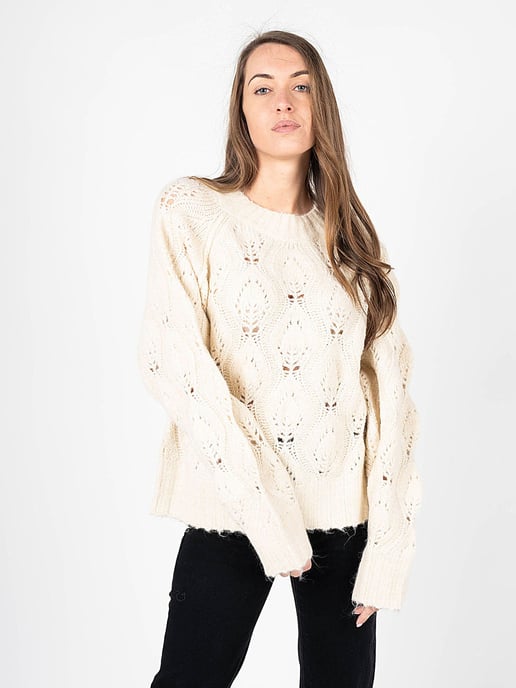 Silvian Heach Pullover Oversize Woman's Beige - Image 3