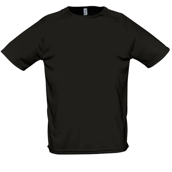 SOLS Heren Sportief T-Shirt met korte mouwen Performance (Zwart) - Image 1