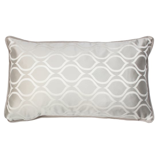 Solitaire Embroidered Rectangular Feather Filled Cushion - Image 1