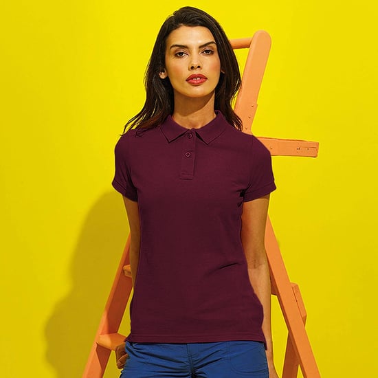 Asquith & Fox Dames/dames Performance Blend Poloshirt met korte mouwen (Bourgondië) - Image 2