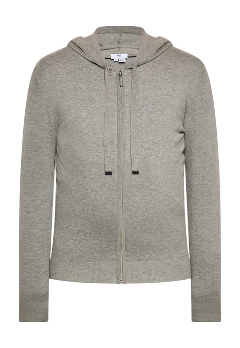 Mo Hooded jacket Men Grey melange - Image 1