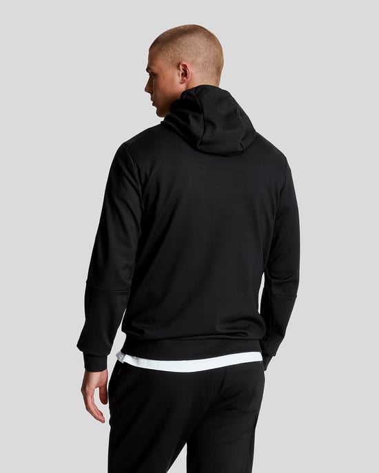 Lyle & Scott Men's Sports Pocket Branded Hoodie in Jet Black