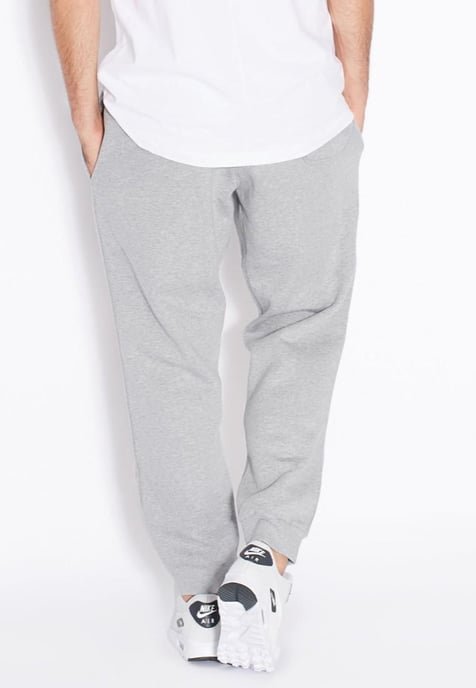 Nike Air AW77 Mens Fleece Joggers Grey - Image 2
