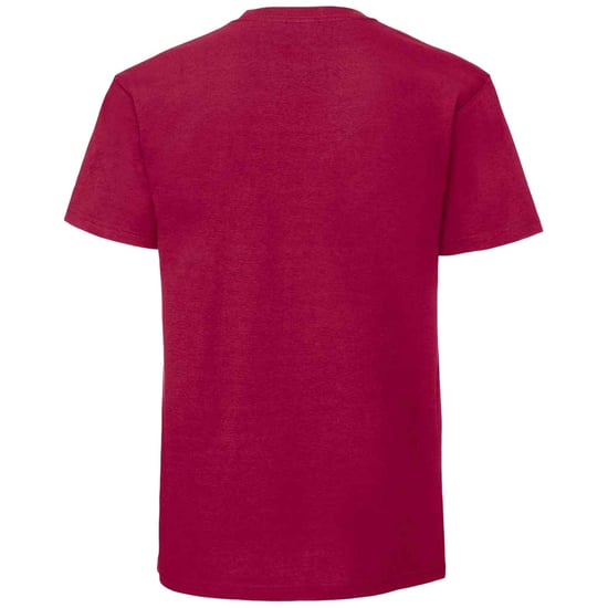 Fruit Of The Loom Mens Iconic 195 Ringspun Premium Tshirt (Cranberry) - Image 2