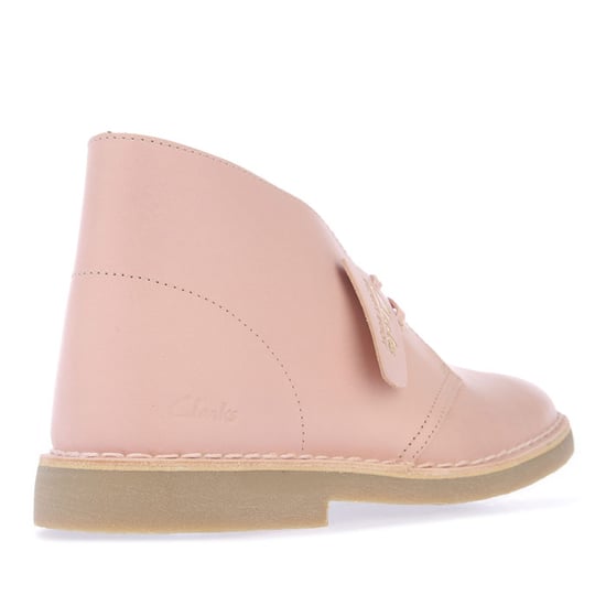 Clarks Originals Desert Boot 2 läderkängor i rosa för kvinnor - Image 3