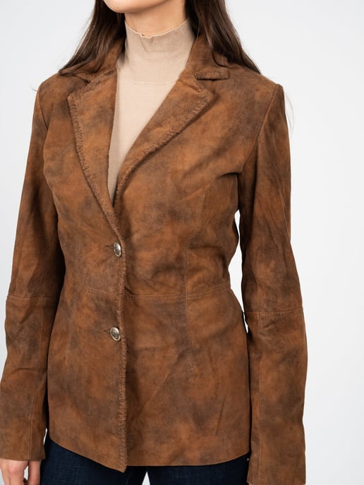 Guess Jacket Bomber jacket Skórzana Woman's Brown - Image 4
