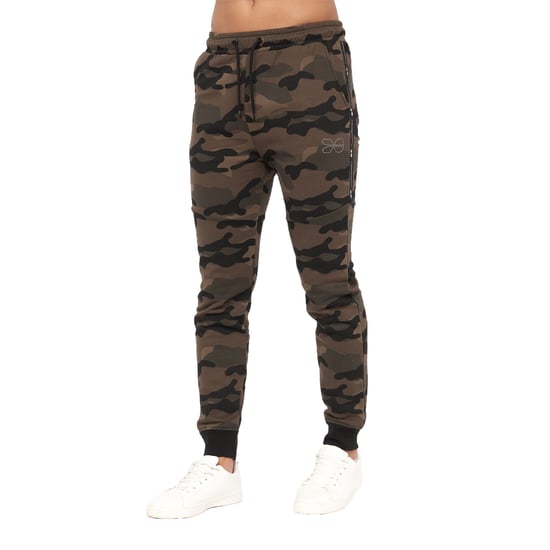 Crosshatch Mens Merton Jogging Bottoms (Forest) - Image 1