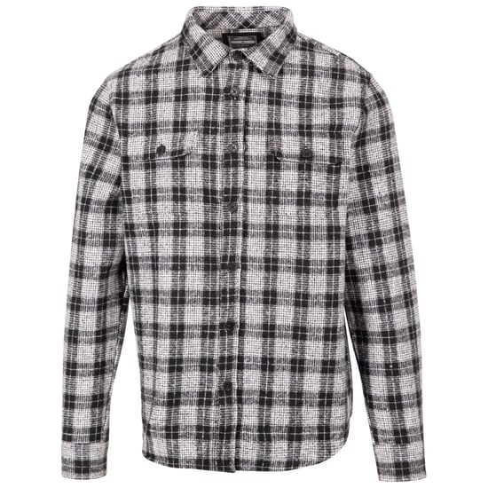 Trespass Mens Portlaw Checked Shirt (Black/White)