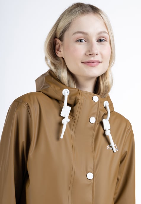 ICEBOUND rain jacket women dark sand - Image 3