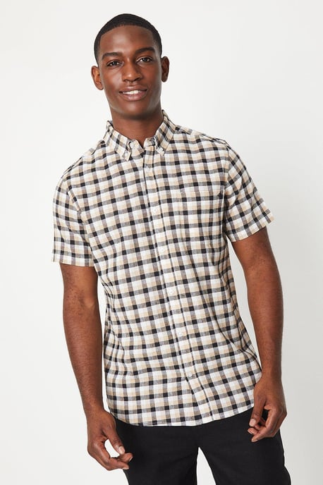 Small Box Check Short Sleeve Shirt