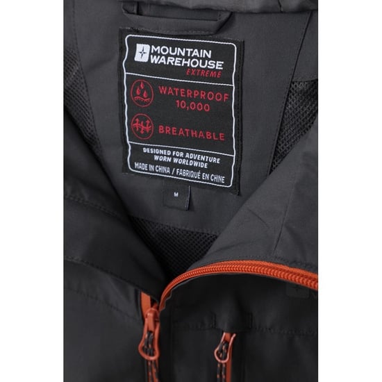Mountain Warehouse Heren Brisk Extreme Waterdicht Jasje (Donkergrijs) - Image 5