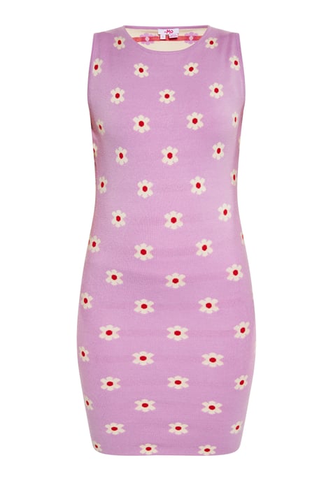 Mymo Jurk Dames PAARS ROOM ROOD - Image 1