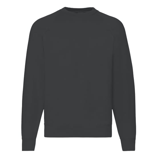 Fruit Of The Loom Mens Raglan Sleeve Belcoro® Sweatshirt (Light Graphite)