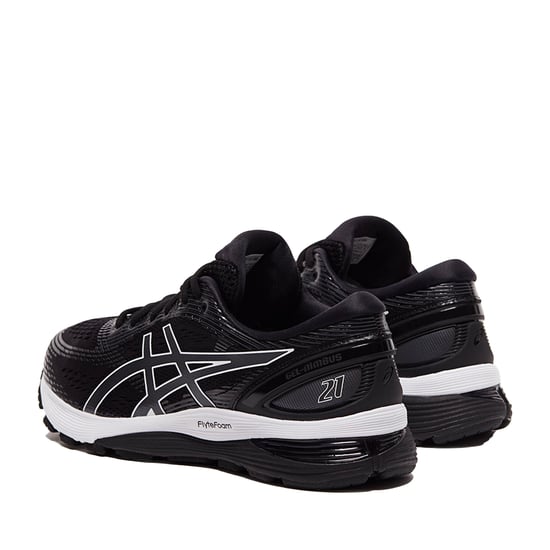 Asics Gel Nimbus 21 Lace-Up Black Synthetic Mens Running Trainers 1011A169_001 - Image 6