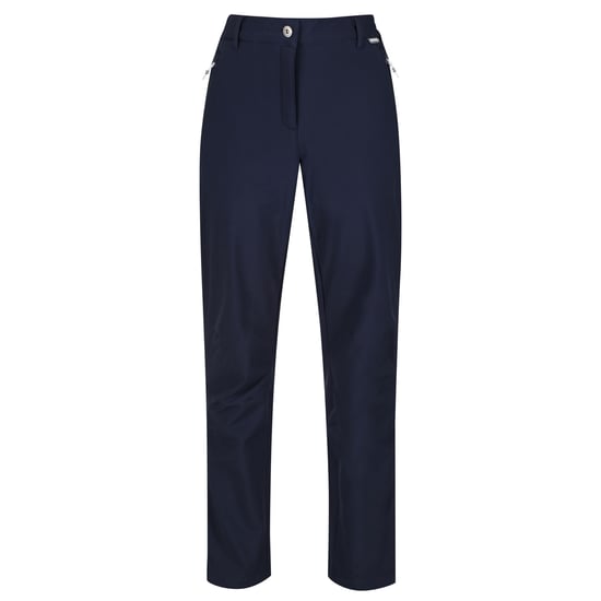 Regatta Great Outdoors Womens/Ladies Geo Softshell II Long Leg Trousers (Navy)