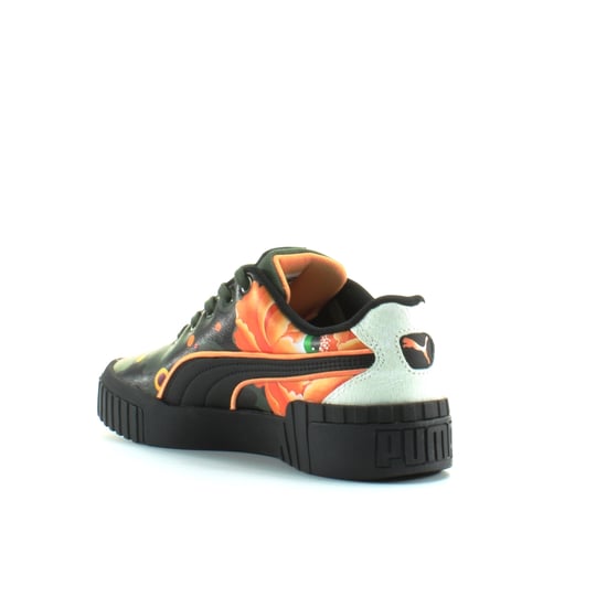 Puma Cali Peonies Camo Sue Tsai Black Low Lace Up Womens Trainers 369388 01