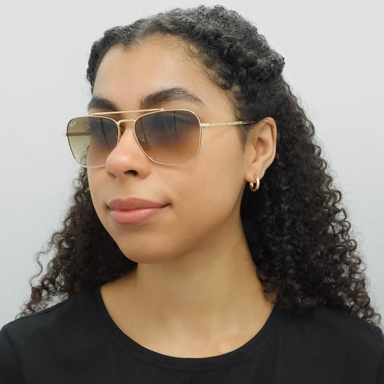 Ray-Ban Square Unisex Gold Brown Gradient RB3636 New Caravan