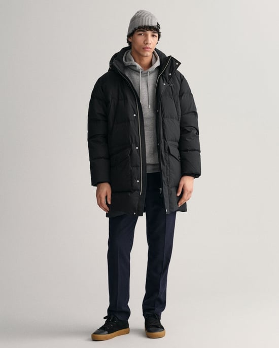 GANT Long Alta Mens Hooded Down Jacket