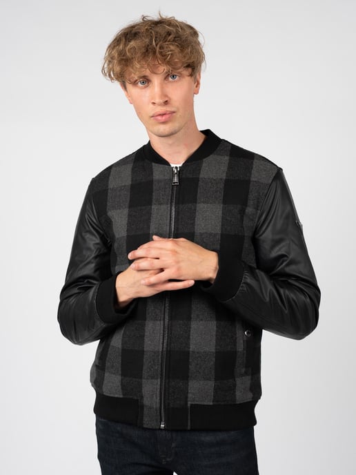 Guess Jacket Andy Bomber Men's Black - Image 3