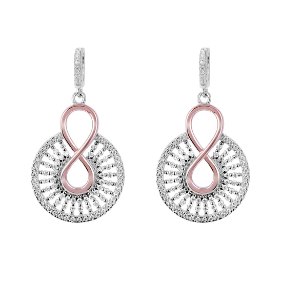 Orphelia 'Frida' Dames 925 Sterling Zilveren Set: Ketting + Oorbellen - Roze SET-7437 - Image 3