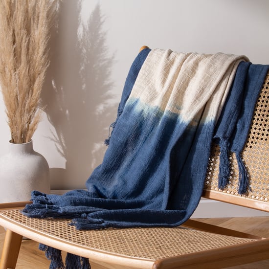 Yard Mizu Dip Dye Fringed Throw