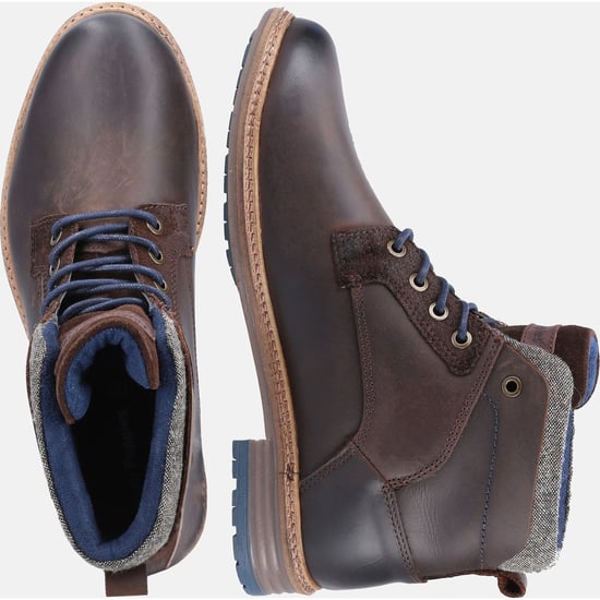 Hush Puppies Joel läder herrkängor bruna stövlar - Image 6