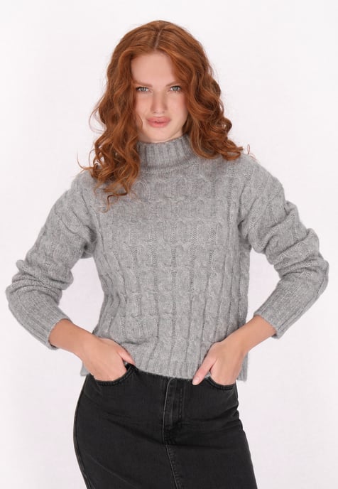 Dreimaster Jumper Dames grijs melange - Image 3
