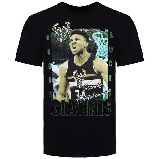 NBA Milwaukee Bucks 34 Giannis Antetokounmpo Kids Celebration T-Shirt - Image 1