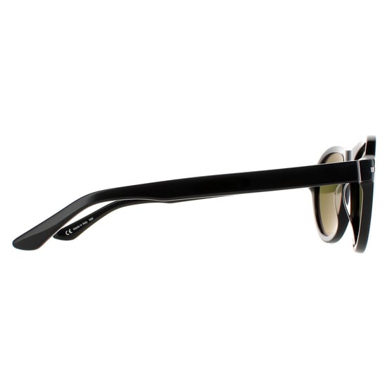 Serengeti Round Mens Matte Black Mineral Polarized Green 555nm Danby