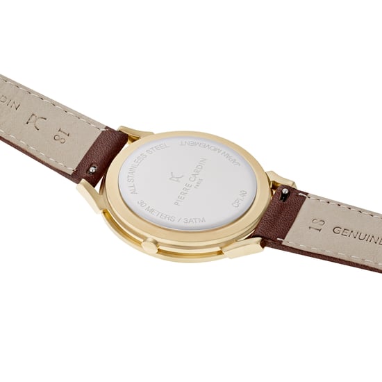 Pierre Cardin Pigalle Half Moon Unisex's Brown Watch CPI.2012