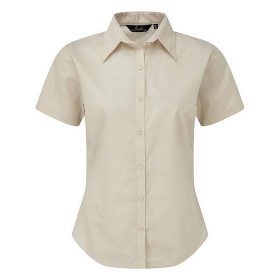 Premier Popeline blouse met korte mouwen / Gewoon werkoverhemd (Natuurlijk) - Image 1