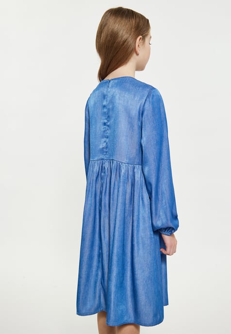 Dreimaster Dress light blue denim - Image 4