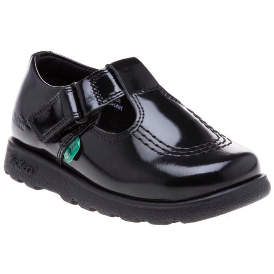 Girl's Kickers Infant Fragma T-Bar Patent Shoes in Black - Image 1