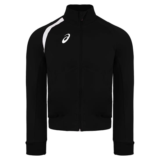 Asics Kids Black/White Track Jacket - Image 1