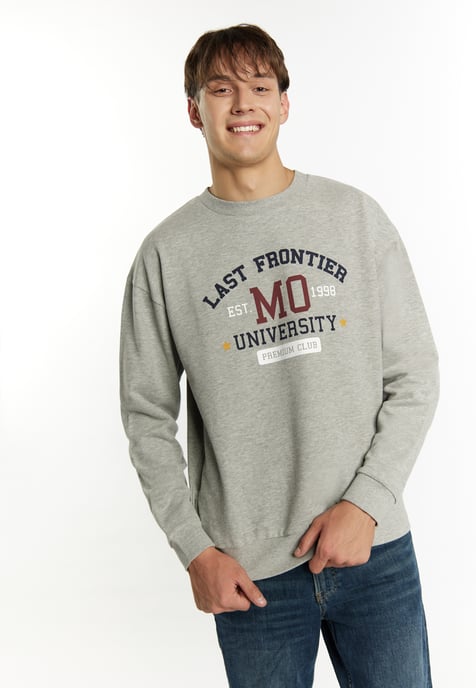 Mo Sweatshirt Heren grijs melange - Image 3
