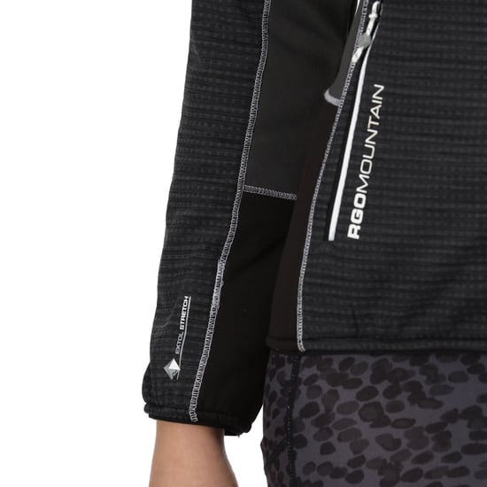 Regatta Womens/Ladies Yare V Fleece (Black/Seal Grey) - Image 6