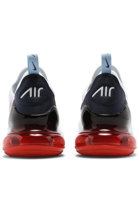 Nike Air Max 270-trainers, Wit/Chile Red-Midnight Navy - Image 5