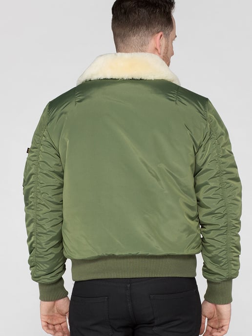 Alpha Industries Men's Injector III Flight Jacket in Sage Green - Image 3