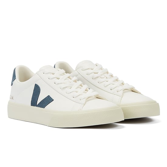 Veja Campo California Women's White/Blue Trainers - Image 1