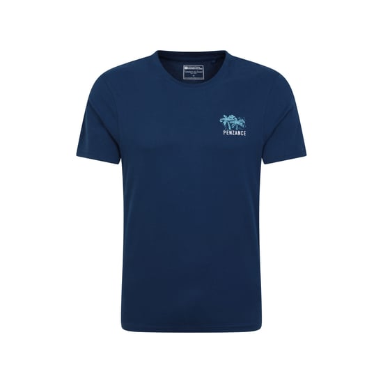 Mountain Warehouse Mens Penzance Printed Organic T-Shirt (Navy)