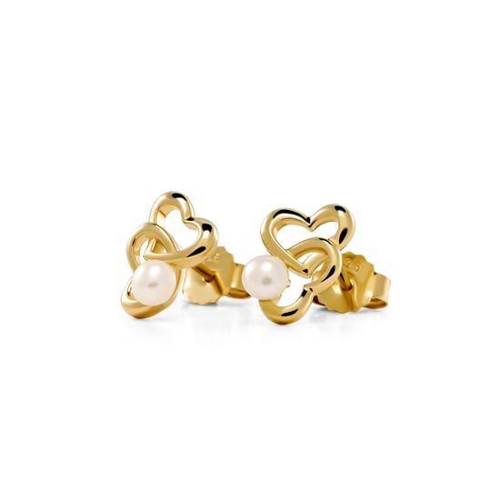 Orphelia 'Lili' Women's 925 Sterling Silver Set: Chain-Pendant + Earrings - Gold SET-7513/G - Image 3